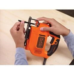 BLACK & DECKER KS701E-QS Seghetto Alternativo Compatto In Cartone & 1 Lama, 520 W, Nero, 520W -Makitae Outlet 70810389 3