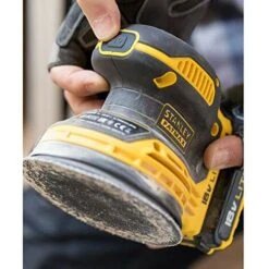 Stanley FMCW220D1-QW Fatmax Levigatrice Eccentrico Con 1 Batteria 2Ah,18 V, Giallo/Nero -Makitae Outlet 70855665 3