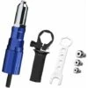 ZOLGINAH Set Di Strumenti Per Rivetti Elettrici Set Di Strumenti Per Rivettatura A Batteria Adattatore Per Kit Di Perforazione Adattatore Per Dadi Con Inserto Pop Accessorio Per Macchina Elettrica, Ri