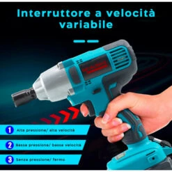 Pistola Avvitatore Svitabulloni ROYALWAVE POB280 20V Portatile A Batteria E LED -Makitae Outlet 71256901 4