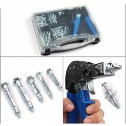 72pcs Geck-gun Set Pistola Per Rivetti Strumento Semiautomatico Per Cartongesso Con Vite -Makitae Outlet 71373720 5