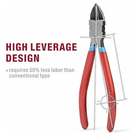 Tronchesi Per Cavi, Tronchesi Per Cavi Diagonali Da 6 Pollici, Tronchesi Per Cavi, Tronchesi Per Cavi Elettronici, Pinze A Molla Ad Alta Leva Perfette Per Tagliare Cerniere, Cavi E Fascette. 3 Tronchesi Per Cavi, Tronchesi Per Cavi Diagonali Da 6 Pollici, Tronchesi Per Cavi, Tronchesi Per Cavi Elettronici, Pinze A Molla Ad Alta Leva Perfette Per Tagliare Cerniere, Cavi E Fascette. - immagine 3