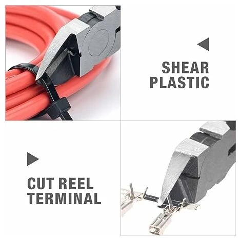 Tronchesi Per Cavi, Tronchesi Per Cavi Diagonali Da 6 Pollici, Tronchesi Per Cavi, Tronchesi Per Cavi Elettronici, Pinze A Molla Ad Alta Leva Perfette Per Tagliare Cerniere, Cavi E Fascette. 4 Tronchesi Per Cavi, Tronchesi Per Cavi Diagonali Da 6 Pollici, Tronchesi Per Cavi, Tronchesi Per Cavi Elettronici, Pinze A Molla Ad Alta Leva Perfette Per Tagliare Cerniere, Cavi E Fascette. - immagine 4