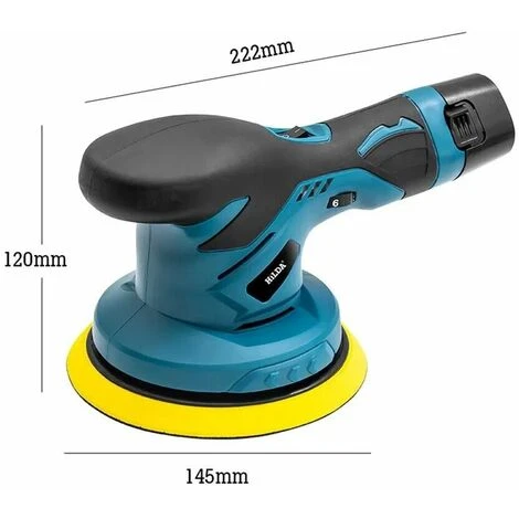 Lucidatrice Rotorbitale Cordless Con Doppia Batteria Da 12v Levigatrice Per Auto 5 Lucidatrice Rotorbitale Cordless Con Doppia Batteria Da 12v Levigatrice Per Auto - immagine 5