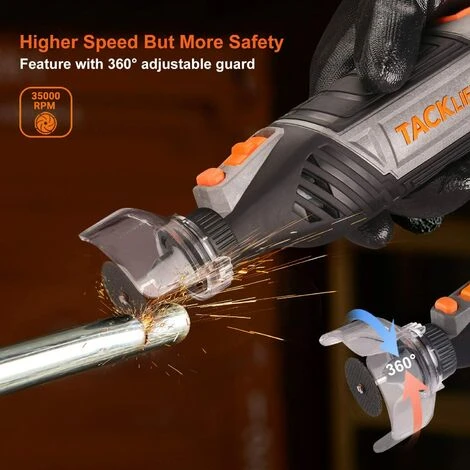 TACKLIFE Utensili Rotante, Strumento Multifunzione135W Kit Con 150 Pz Accessori/Mandrino Autoserrante Universale/Albero Flessibile, 10,000-35,000 Giri/Min RTSL50AC 4 TACKLIFE Utensili Rotante, Strumento Multifunzione135W Kit Con 150 Pz Accessori/Mandrino Autoserrante Universale/Albero Flessibile, 10,000-35,000 Giri/Min RTSL50AC - immagine 4