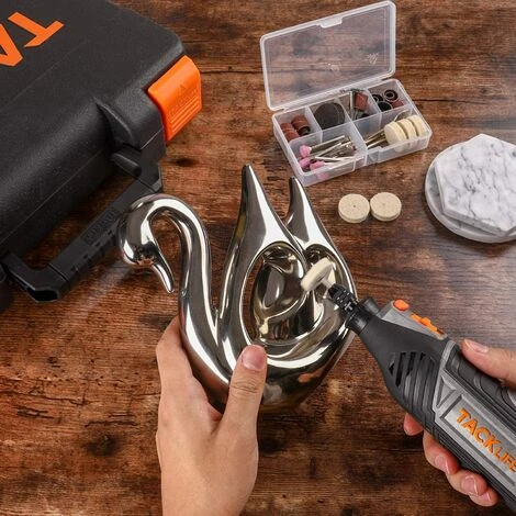 TACKLIFE Utensili Rotante, Strumento Multifunzione135W Kit Con 150 Pz Accessori/Mandrino Autoserrante Universale/Albero Flessibile, 10,000-35,000 Giri/Min RTSL50AC 5 TACKLIFE Utensili Rotante, Strumento Multifunzione135W Kit Con 150 Pz Accessori/Mandrino Autoserrante Universale/Albero Flessibile, 10,000-35,000 Giri/Min RTSL50AC - immagine 5