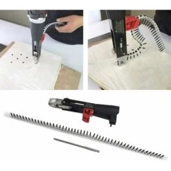 RHAFAYRE Adattatore Per Pistola Sparachiodi A Catena Con Punta A Vite Automatica Pistola Per Vite Di Alimentazione Automatica Per Trapano Elettrico Strumento Per La Lavorazione Del Legno Kit Di Attacc -Makitae Outlet 73156502 3
