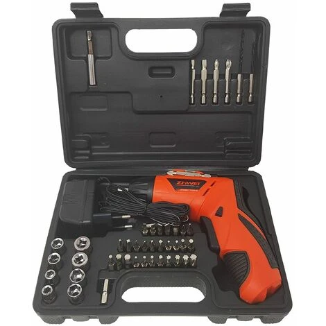 Kit Trapano Avvitatore A Batteria Cacciavite Ricaricabile Snodabile ZW-45KIT 1 Kit Trapano Avvitatore A Batteria Cacciavite Ricaricabile Snodabile ZW-45KIT