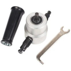 Nibble Metal Cutter Doppia Testa Foglio Roditrice Sega Cutter Tool Drill Attachment Utensile Da Taglio Gratuito Roditrice Foglio Di Riparazione Auto Metal Cutter