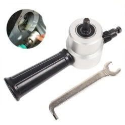 Nibble Metal Cutter Doppia Testa Foglio Roditrice Sega Cutter Tool Drill Attachment Utensile Da Taglio Gratuito Roditrice Foglio Di Riparazione Auto Metal Cutter -Makitae Outlet 74763820 3