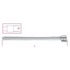 Beta PROLUNGHE CON ATTACCHI QUADRI MASCHIO E FEMMINA 3/8'' 250 MM - 910/22