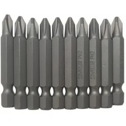 Set 10PZ Punte Per Avvitatore Inserti Ph2 Punte S2 Phillips 00145