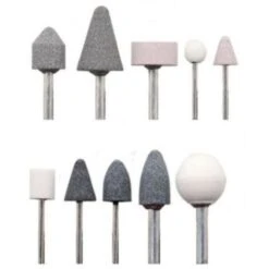 Trade Shop - Set 10 Frese Kit Accessori Per Mini Trapano Smerigliatrice Metallo Dremel