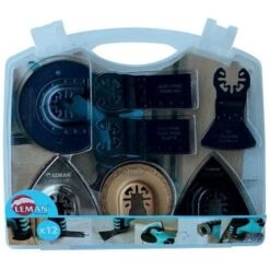 Set Di 12 Accessori Multimateriale LEMAN Per Utensili Oscillanti - 4500.12