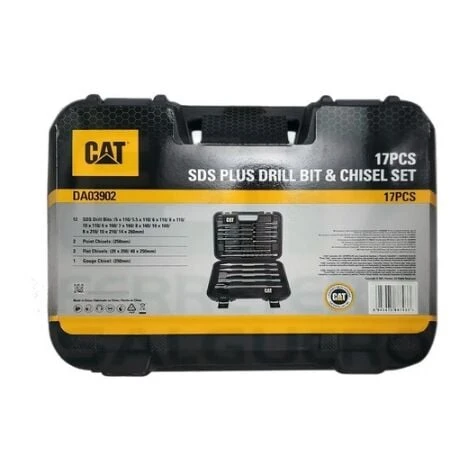 Set Di Punte E Scalpelli SDS Plus 17 Pezzi In Pratica Valigetta CAT DA03902 2 Set Di Punte E Scalpelli SDS Plus 17 Pezzi In Pratica Valigetta CAT DA03902 - immagine 2