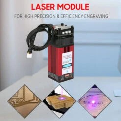 Modulo Laser 40W Testa Laser Per Incisione A 450nm Lunghezza Focale Fissa Incisione Ad Alta Precisione Plastica Pelle Legno Acrilico Per Macchina Per Incisione Laser Macchina Da Taglio Router CNC -Makitae Outlet 77493304 3