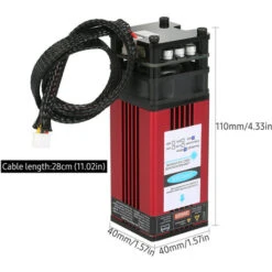 Modulo Laser 40W Testa Laser Per Incisione A 450nm Lunghezza Focale Fissa Incisione Ad Alta Precisione Plastica Pelle Legno Acrilico Per Macchina Per Incisione Laser Macchina Da Taglio Router CNC -Makitae Outlet 77493304 5