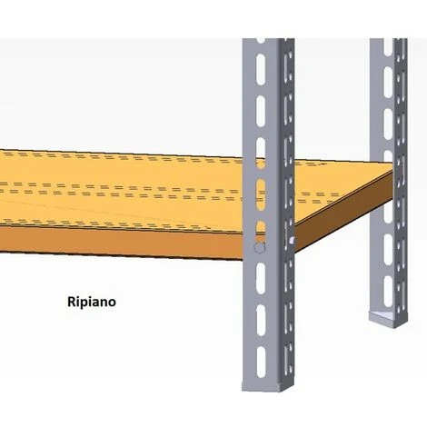 Ripiano Grigio Grima 120X30 Cm 2 Ripiano Grigio Grima 120X30 Cm - immagine 2