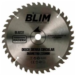 Buck Lama Da Taglio Per Legno Blim 235 Mm - 60 Denti Rivestiti In Carburo Di Tungsteno