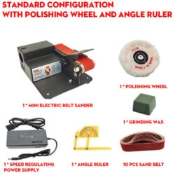 Levigatrice A Nastro Elettrica A 7 Velocità Levigatrice Per Lucidatura Fai-da-te -Makitae Outlet 81897418 3