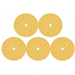 Bosch Expert C470 Carta Abrasiva Vernice E Legno Duro Per Levigatrici Rotorbitali Con 8 Fori Confezione Da 5 Unita' Giallo Diametro 125mm
