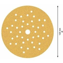 Bosch Expert C470 Carta Abrasiva Vernice E Legno Duro Per Levigatrici Rotorbitali Con 8 Fori Confezione Da 5 Unita' Giallo Diametro 125mm -Makitae Outlet 82440388 3