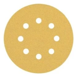 Bosch Expert C470 Carta Abrasiva Vernice E Legno Duro Per Levigatrici Rotorbitali Con 8 Fori Confezione Da 5 Unita GialloDiametro 125mm