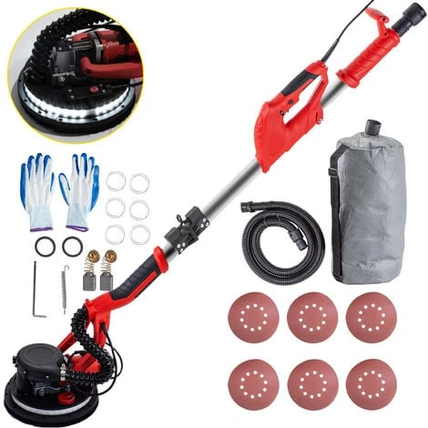 Levigatrice Elettrica A Secco Per Muro 750w Con Striscia Led E Sacco A Vuoto 1 Levigatrice Elettrica A Secco Per Muro 750w Con Striscia Led E Sacco A Vuoto