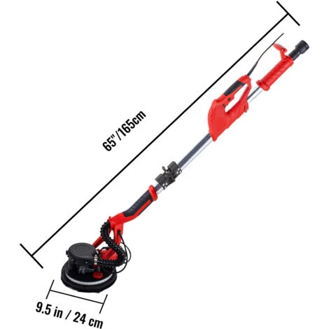 Levigatrice Elettrica A Secco Per Muro 750w Con Striscia Led E Sacco A Vuoto 2 Levigatrice Elettrica A Secco Per Muro 750w Con Striscia Led E Sacco A Vuoto - immagine 2