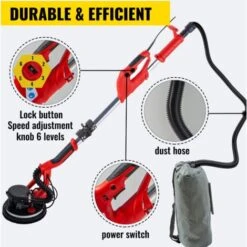 Levigatrice Elettrica A Secco Per Muro 750w Con Striscia Led E Sacco A Vuoto 7 Levigatrice Elettrica A Secco Per Muro 750w Con Striscia Led E Sacco A Vuoto -Makitae Outlet 82818842 3