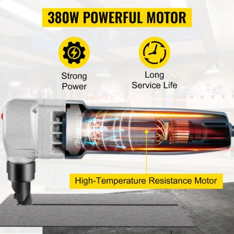 VEVOR Roditrice Per Lamiera In Metallo, Spessore 0,07 Pollici / 1,8 Mm 380 W 220 V Cesoia Elettrica Per Lamiera Per Lamiere, Materiali Ondulati, Tubi, Profili Complessi, Acciaio Inossidabile, Rame 4 VEVOR Roditrice Per Lamiera In Metallo, Spessore 0,07 Pollici / 1,8 Mm 380 W 220 V Cesoia Elettrica Per Lamiera Per Lamiere, Materiali Ondulati, Tubi, Profili Complessi, Acciaio Inossidabile, Rame - immagine 4