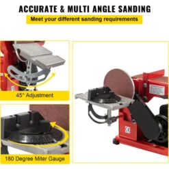 Levigatrice Combinata Da Banco 370w Mutifunzione A Nastro A Disco 150mm 9 Levigatrice Combinata Da Banco 370w Mutifunzione A Nastro A Disco 150mm -Makitae Outlet 82818888 5