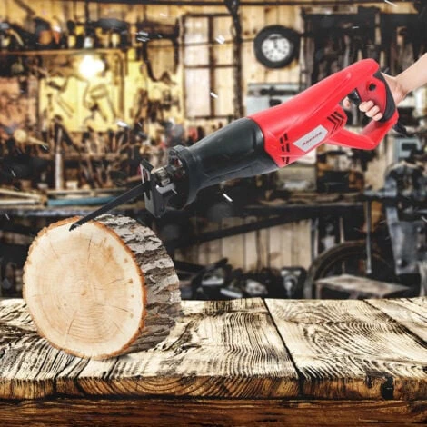 AREBOS Sega Alternativa Universale Sega A Gattuccio 750 W + 2 Lame Per Metallo E Legno 2 AREBOS Sega Alternativa Universale Sega A Gattuccio 750 W + 2 Lame Per Metallo E Legno - immagine 2