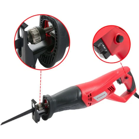 AREBOS Sega Alternativa Universale Sega A Gattuccio 750 W + 2 Lame Per Metallo E Legno 3 AREBOS Sega Alternativa Universale Sega A Gattuccio 750 W + 2 Lame Per Metallo E Legno - immagine 3