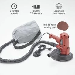 AREBOS Soffitto Levigatrice Levigatrice Roto Orbitale Con Aspirazione İntegrata 710 W -Makitae Outlet 8449370 3