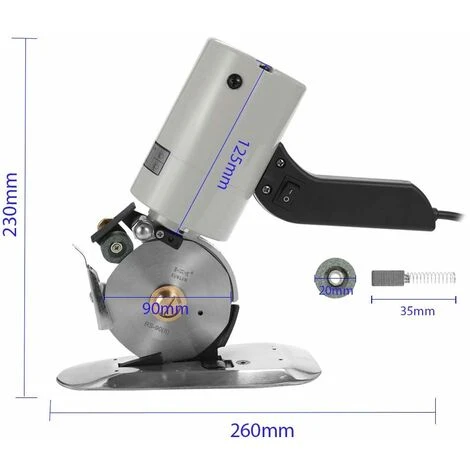 Macchina Da Taglio Rotonda Elettrica Portatile A Basso Rumore Per Tessuti Leggeri TY-90B 5 Macchina Da Taglio Rotonda Elettrica Portatile A Basso Rumore Per Tessuti Leggeri TY-90B - immagine 5