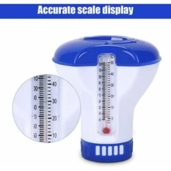 Diffusore Galleggiante Per Piscina, Diffusore Di Cloro Per Piscina Con Termometro, Diffusore Automatico Di Cloro Per Tutte Le Piscine, Spa, Vasche Idromassaggio, Acquari E Laghetti Per Pesci (1 Pezzo) -Makitae Outlet 85903301 4