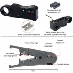 ZOLGINAH Network Tester Kit Di Strumenti Per La Riparazione Di Computer Per Cavi Di Rete, 12 In 1 Manutenzione Del Tester Per Cavi LAN Professionale, Crimpatrice Per Cavi RJ45 RJ11 Strumenti Di Rete P -Makitae Outlet 85946950 3