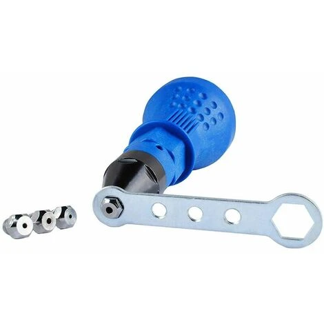 Pistola Rivettatrice A Batteria Kit Trapano Elettrico Per Rivetti Adattatore Per Rivetti Inserto Dado Accessori Per Elettroutensili A Mano (Blu) 3 Pistola Rivettatrice A Batteria Kit Trapano Elettrico Per Rivetti Adattatore Per Rivetti Inserto Dado Accessori Per Elettroutensili A Mano (Blu) - immagine 3