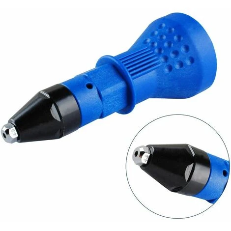 Pistola Rivettatrice A Batteria Kit Trapano Elettrico Per Rivetti Adattatore Per Rivetti Inserto Dado Accessori Per Elettroutensili A Mano (Blu) 4 Pistola Rivettatrice A Batteria Kit Trapano Elettrico Per Rivetti Adattatore Per Rivetti Inserto Dado Accessori Per Elettroutensili A Mano (Blu) - immagine 4