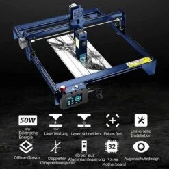 ATOMSTACK A10 PRO 50w Incisore Laser Offline 10W Dispositivo Di Incisione Laser Testa Laser 10W Incisore Laser Macchina Per Incisione Laser Per Vetro, Ceramica, Ardesia, Legno, Acrilico, Metallo, 410 -Makitae Outlet 86492755 3