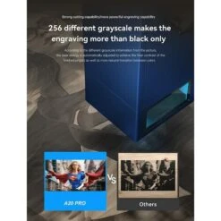 ATOMSTACK A20 Pro Incisore Laser 130W 20W Potenza Ottica Macchina Per Incisione Laser Con Doppio Cilindro Air Assist Kit APP Incisore Laser Per Legno Metallo Acrilico Area Di Incisione 400x400mm -Makitae Outlet 86492761 5