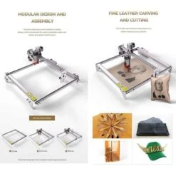 Incisore Laser ATOMSTACK A5 Pro, Tagliatrice Laser Da 40 W Con Protezione Per Gli Occhi, Messa A Fuoco Fissa, Potenza In Uscita 5 W-5,5 W, Punto Compresso, Area Di Incisione 410 X 400 Mm -Makitae Outlet 86492782 3