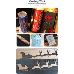 Incisore Laser ATOMSTACK A5 Pro, Tagliatrice Laser Da 40 W Con Protezione Per Gli Occhi, Messa A Fuoco Fissa, Potenza In Uscita 5 W-5,5 W, Punto Compresso, Area Di Incisione 410 X 400 Mm -Makitae Outlet 86492782 5