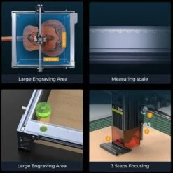 Creality CR-Laser Falcon 10W Incisore Laser Macchina Per Incisione E Taglio Del Legno 400 X 415 Mm -Makitae Outlet 86492785 4