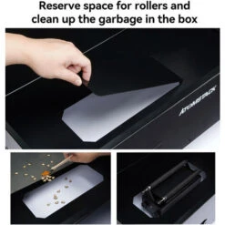 ATOMSTACK B1 Custodia Protettiva Antipolvere In Metallo Con Incisione Laser, Design Dell'apertura Di Ventilazione, Finestra In Acrilico Con Filtro Laser -Makitae Outlet 86492786 3