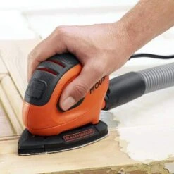 Black & Decker Black+Decker BEW230-QS - Disco Abrasivo Triangolare Mouse, 55 Watt, 133 X 95 Mm -Makitae Outlet 86619298 4