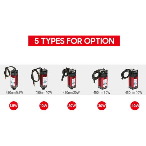 Modulo Laser 20W 450nm Testina Laser Per Incisione Incisione Ad Alta Precisione Metallo Legno Acrilico Per Macchina Per Incisione Laser Macchina Per Taglio Router CNC (Vino Rosso, 20W) 2 Modulo Laser 20W 450nm Testina Laser Per Incisione Incisione Ad Alta Precisione Metallo Legno Acrilico Per Macchina Per Incisione Laser Macchina Per Taglio Router CNC (Vino Rosso, 20W) - immagine 2