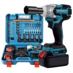 Trade Shop - Avvitatore Impulsi Svita Avvita Bulloni Doppia Batteria 20v 5ah + 25 Accessori