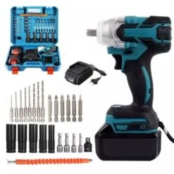 Trade Shop - Avvitatore Impulsi Svita Avvita Bulloni Doppia Batteria 20v 5ah + 25 Accessori -Makitae Outlet 87864580 3